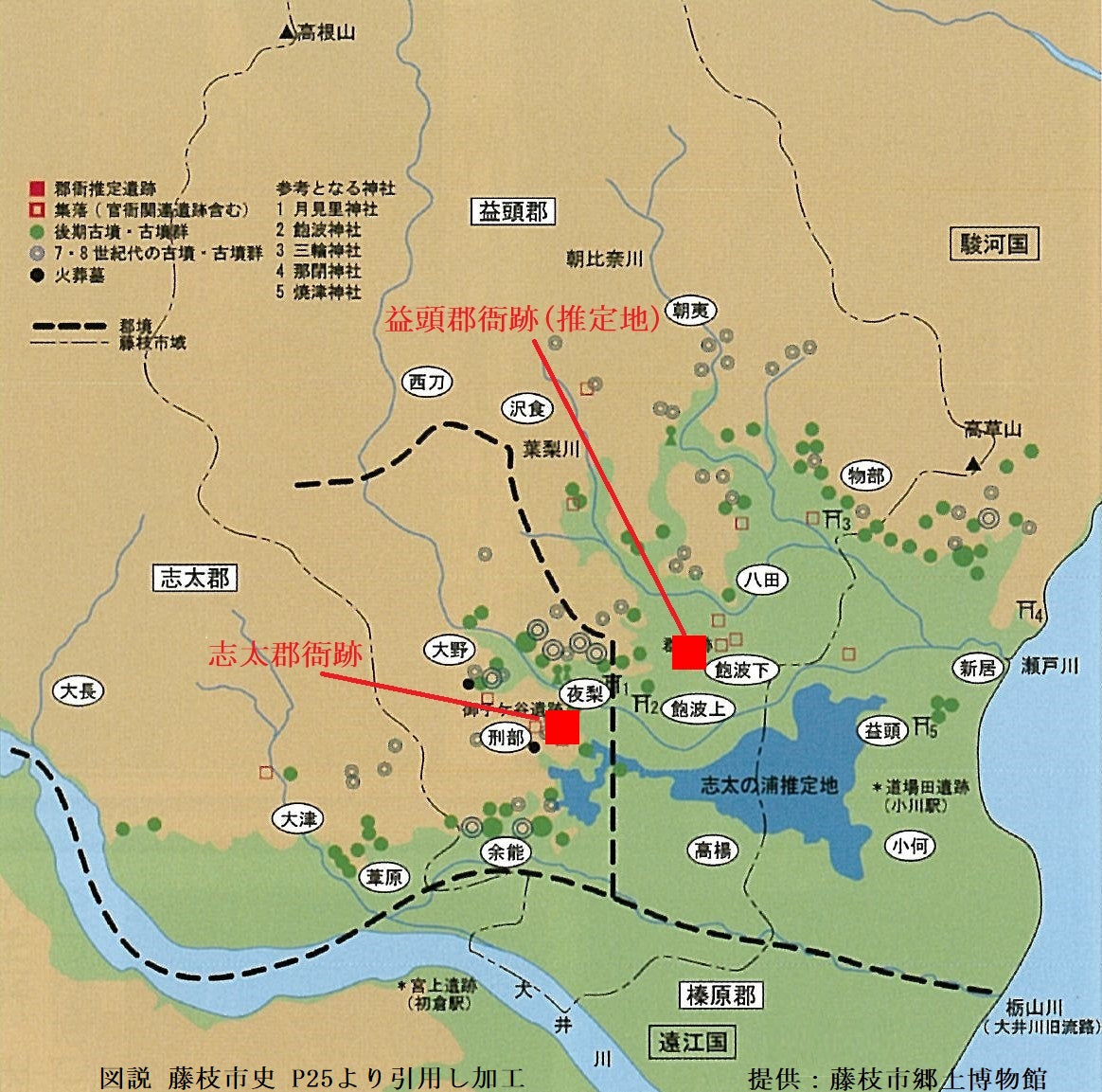 古代の志太平野の地形と暮らし